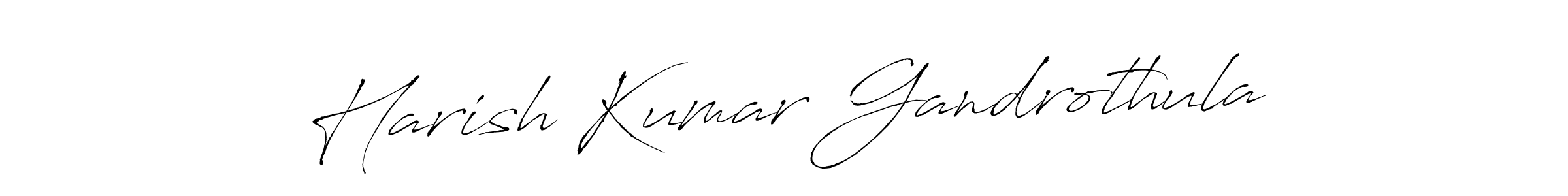 You can use this online signature creator to create a handwritten signature for the name Harish Kumar Gandrothula. This is the best online autograph maker. Harish Kumar Gandrothula signature style 6 images and pictures png