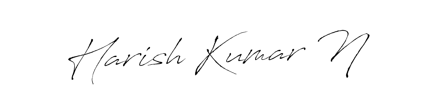 It looks lik you need a new signature style for name Harish Kumar N. Design unique handwritten (Antro_Vectra) signature with our free signature maker in just a few clicks. Harish Kumar N signature style 6 images and pictures png