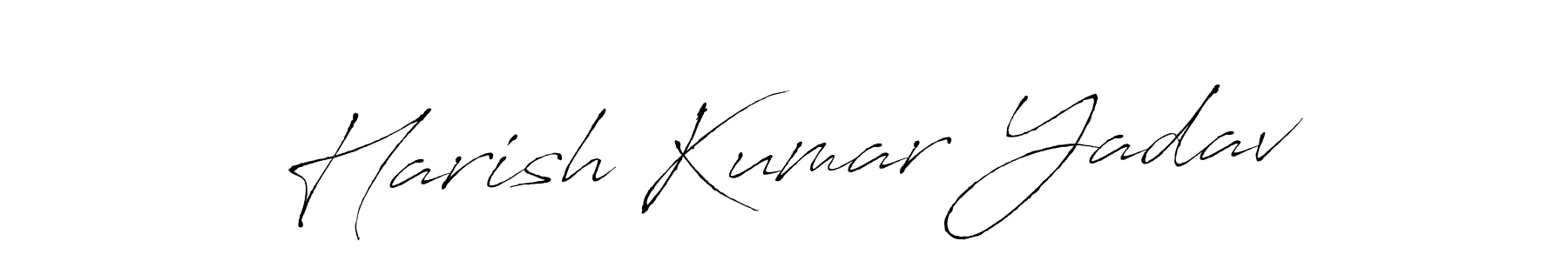 How to make Harish Kumar Yadav signature? Antro_Vectra is a professional autograph style. Create handwritten signature for Harish Kumar Yadav name. Harish Kumar Yadav signature style 6 images and pictures png