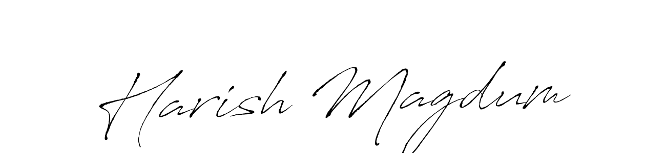 Similarly Antro_Vectra is the best handwritten signature design. Signature creator online .You can use it as an online autograph creator for name Harish Magdum. Harish Magdum signature style 6 images and pictures png