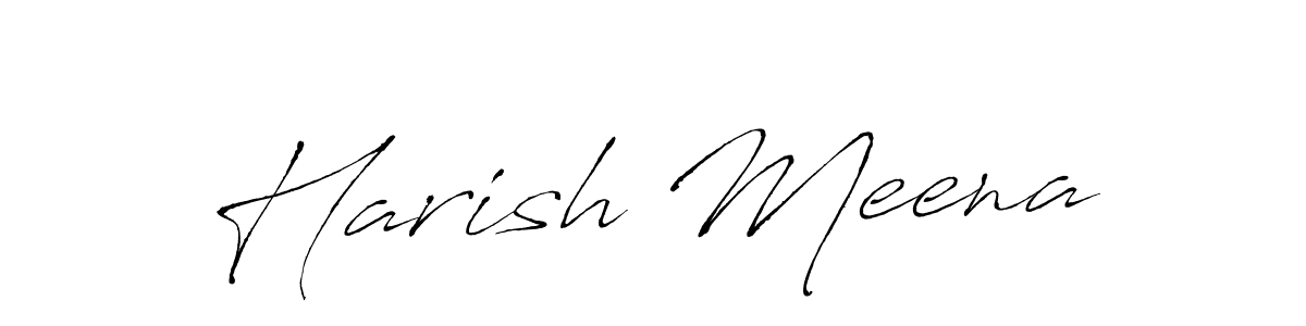 Create a beautiful signature design for name Harish Meena. With this signature (Antro_Vectra) fonts, you can make a handwritten signature for free. Harish Meena signature style 6 images and pictures png