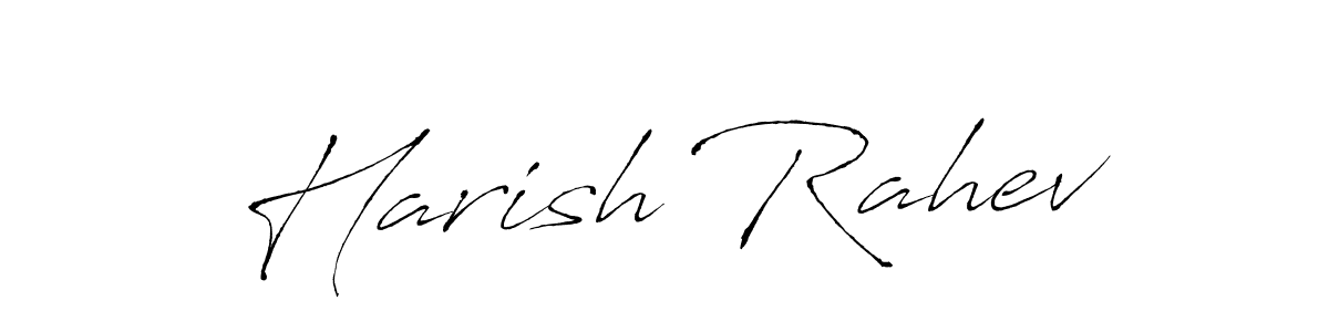 Design your own signature with our free online signature maker. With this signature software, you can create a handwritten (Antro_Vectra) signature for name Harish Rahev. Harish Rahev signature style 6 images and pictures png