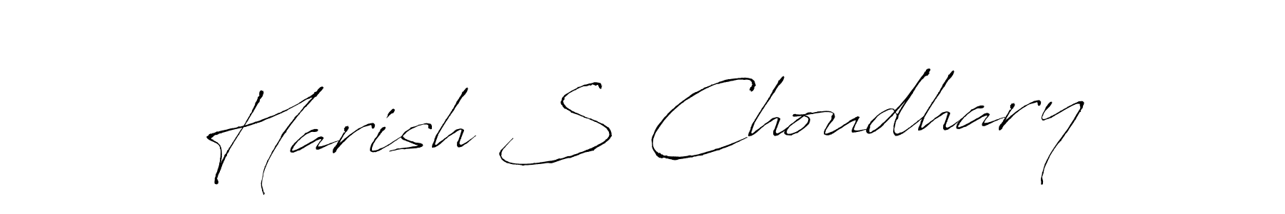 Use a signature maker to create a handwritten signature online. With this signature software, you can design (Antro_Vectra) your own signature for name Harish S Choudhary. Harish S Choudhary signature style 6 images and pictures png