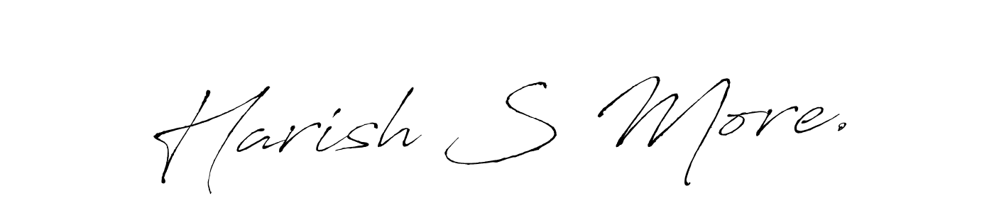 How to make Harish S More. name signature. Use Antro_Vectra style for creating short signs online. This is the latest handwritten sign. Harish S More. signature style 6 images and pictures png