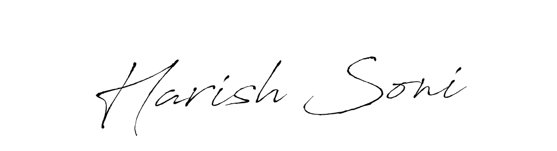 Similarly Antro_Vectra is the best handwritten signature design. Signature creator online .You can use it as an online autograph creator for name Harish Soni. Harish Soni signature style 6 images and pictures png