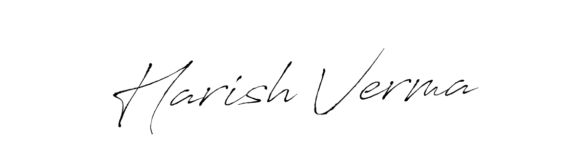 Harish Verma stylish signature style. Best Handwritten Sign (Antro_Vectra) for my name. Handwritten Signature Collection Ideas for my name Harish Verma. Harish Verma signature style 6 images and pictures png