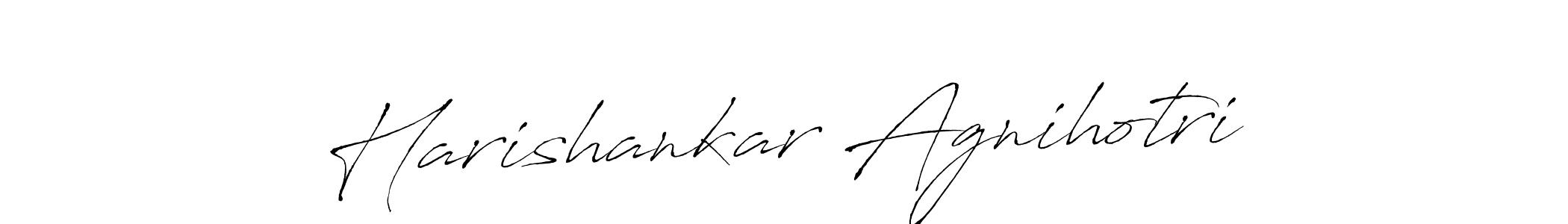 Create a beautiful signature design for name Harishankar Agnihotri. With this signature (Antro_Vectra) fonts, you can make a handwritten signature for free. Harishankar Agnihotri signature style 6 images and pictures png