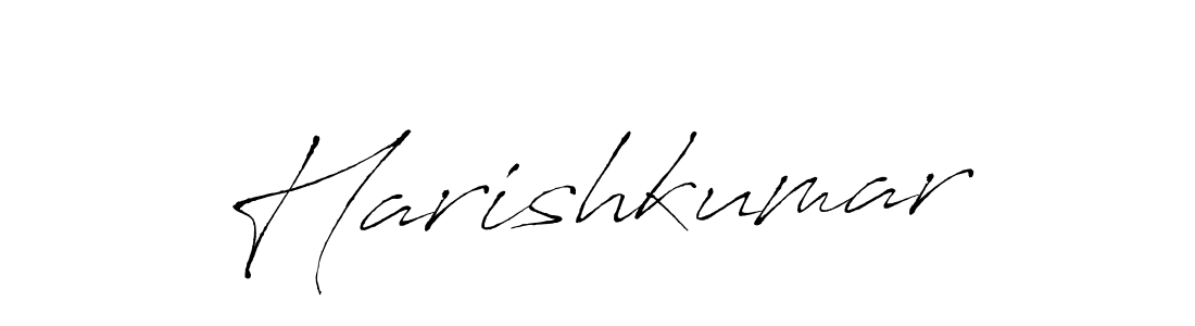 Harishkumar stylish signature style. Best Handwritten Sign (Antro_Vectra) for my name. Handwritten Signature Collection Ideas for my name Harishkumar. Harishkumar signature style 6 images and pictures png