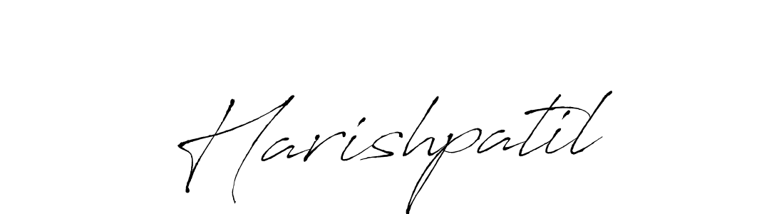 Use a signature maker to create a handwritten signature online. With this signature software, you can design (Antro_Vectra) your own signature for name Harishpatil. Harishpatil signature style 6 images and pictures png