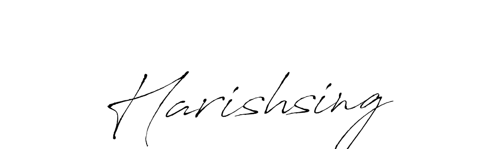 Design your own signature with our free online signature maker. With this signature software, you can create a handwritten (Antro_Vectra) signature for name Harishsing. Harishsing signature style 6 images and pictures png