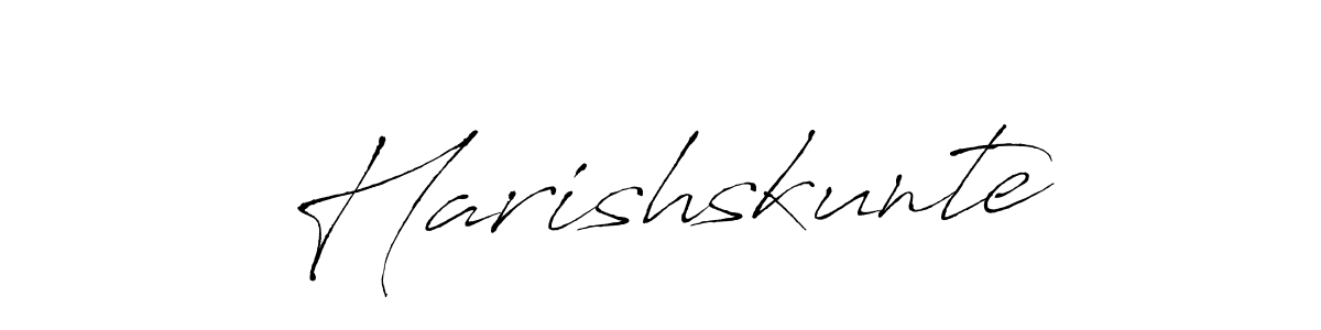 Design your own signature with our free online signature maker. With this signature software, you can create a handwritten (Antro_Vectra) signature for name Harishskunte. Harishskunte signature style 6 images and pictures png