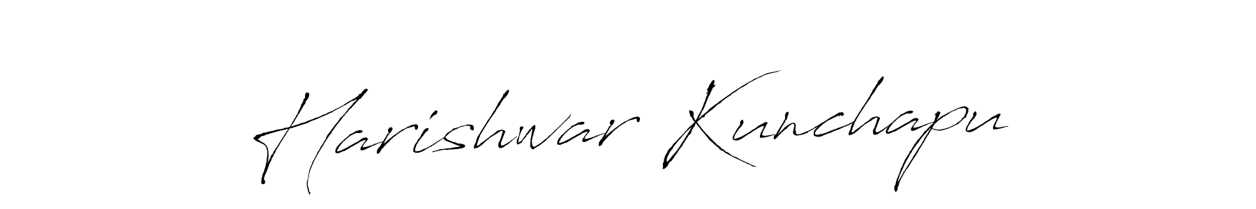 Make a beautiful signature design for name Harishwar Kunchapu. With this signature (Antro_Vectra) style, you can create a handwritten signature for free. Harishwar Kunchapu signature style 6 images and pictures png