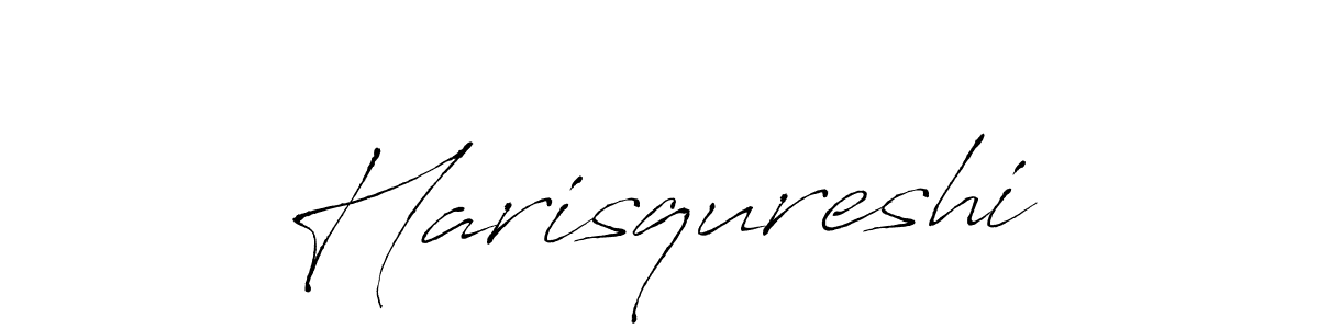 Design your own signature with our free online signature maker. With this signature software, you can create a handwritten (Antro_Vectra) signature for name Harisqureshi. Harisqureshi signature style 6 images and pictures png