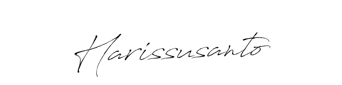 How to make Harissusanto name signature. Use Antro_Vectra style for creating short signs online. This is the latest handwritten sign. Harissusanto signature style 6 images and pictures png