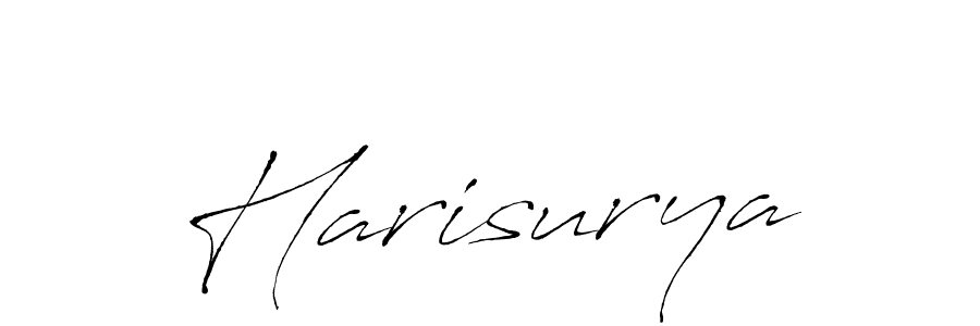 Also we have Harisurya name is the best signature style. Create professional handwritten signature collection using Antro_Vectra autograph style. Harisurya signature style 6 images and pictures png