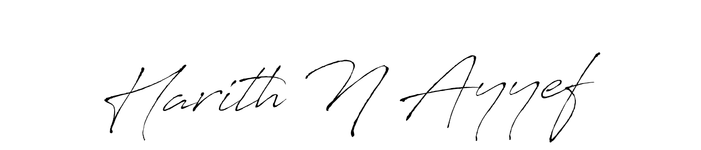 Create a beautiful signature design for name Harith N Ayyef. With this signature (Antro_Vectra) fonts, you can make a handwritten signature for free. Harith N Ayyef signature style 6 images and pictures png