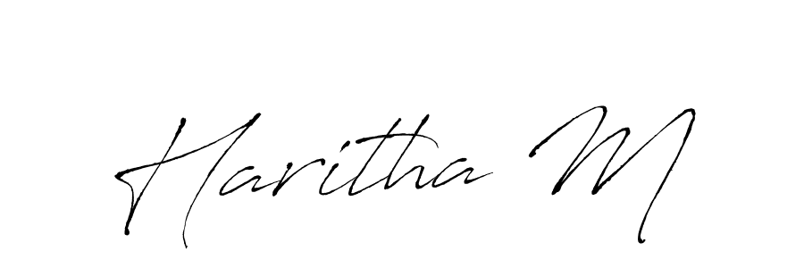 Similarly Antro_Vectra is the best handwritten signature design. Signature creator online .You can use it as an online autograph creator for name Haritha M. Haritha M signature style 6 images and pictures png