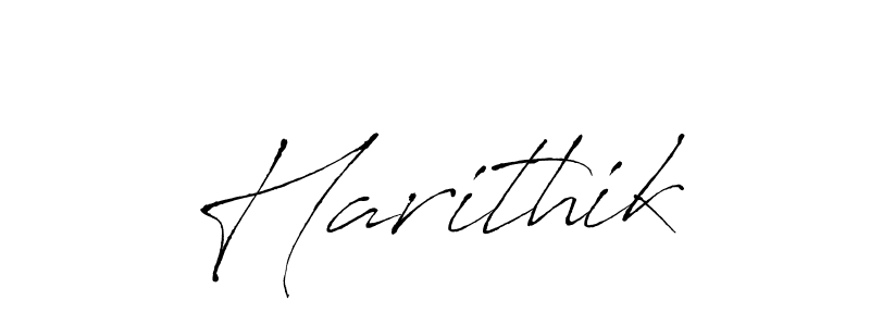 Use a signature maker to create a handwritten signature online. With this signature software, you can design (Antro_Vectra) your own signature for name Harithik. Harithik signature style 6 images and pictures png