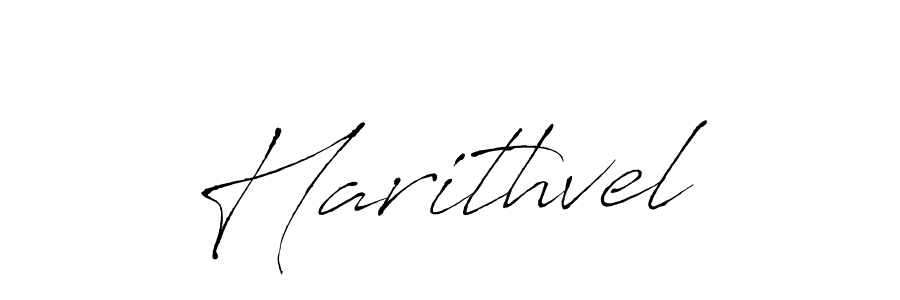 Design your own signature with our free online signature maker. With this signature software, you can create a handwritten (Antro_Vectra) signature for name Harithvel. Harithvel signature style 6 images and pictures png