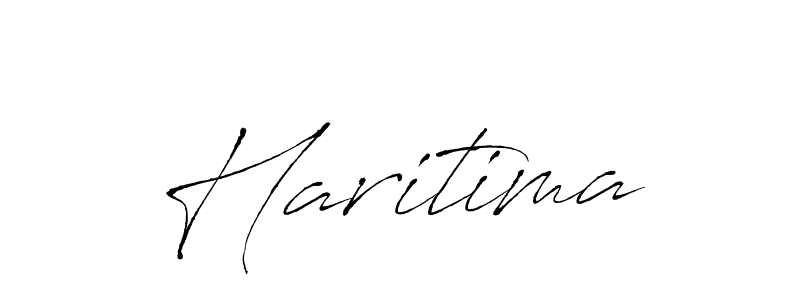 Use a signature maker to create a handwritten signature online. With this signature software, you can design (Antro_Vectra) your own signature for name Haritima. Haritima signature style 6 images and pictures png