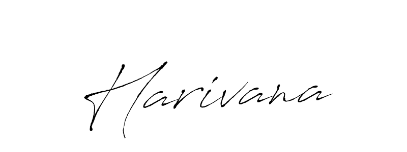 You should practise on your own different ways (Antro_Vectra) to write your name (Harivana) in signature. don't let someone else do it for you. Harivana signature style 6 images and pictures png