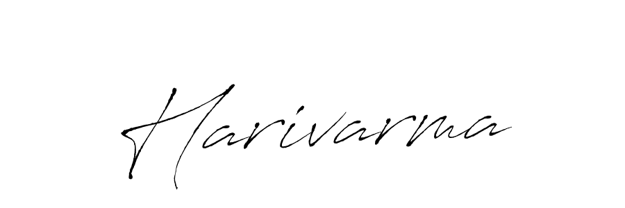 Design your own signature with our free online signature maker. With this signature software, you can create a handwritten (Antro_Vectra) signature for name Harivarma. Harivarma signature style 6 images and pictures png