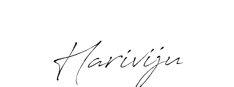 Similarly Antro_Vectra is the best handwritten signature design. Signature creator online .You can use it as an online autograph creator for name Hariviju. Hariviju signature style 6 images and pictures png