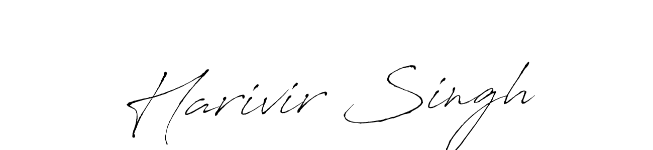 Antro_Vectra is a professional signature style that is perfect for those who want to add a touch of class to their signature. It is also a great choice for those who want to make their signature more unique. Get Harivir Singh name to fancy signature for free. Harivir Singh signature style 6 images and pictures png