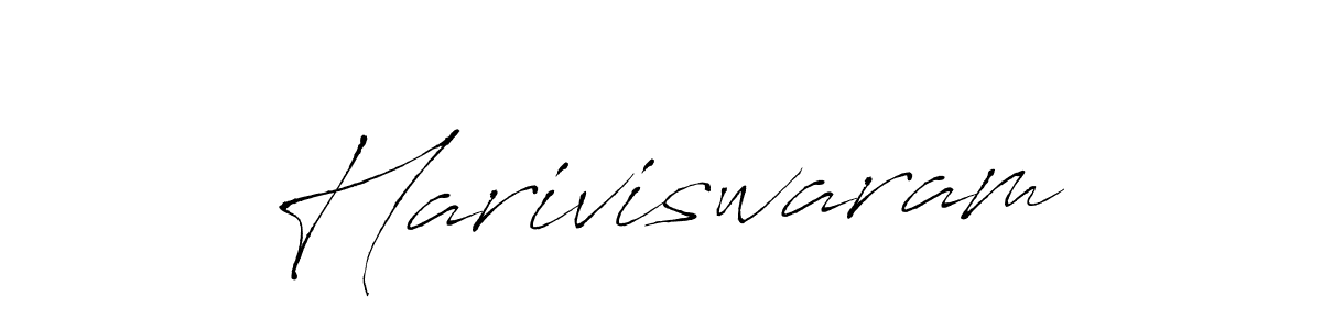 How to make Hariviswaram name signature. Use Antro_Vectra style for creating short signs online. This is the latest handwritten sign. Hariviswaram signature style 6 images and pictures png