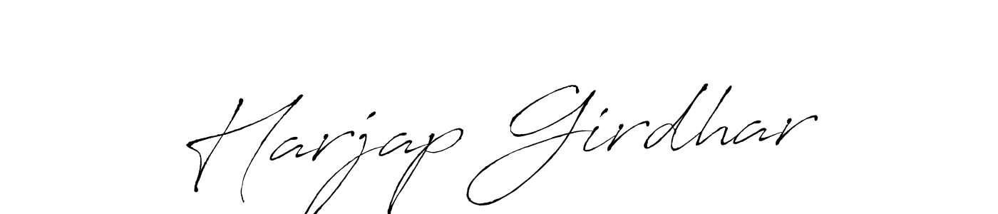 Make a beautiful signature design for name Harjap Girdhar. With this signature (Antro_Vectra) style, you can create a handwritten signature for free. Harjap Girdhar signature style 6 images and pictures png