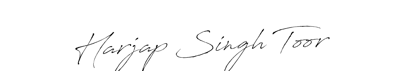 How to make Harjap Singh Toor name signature. Use Antro_Vectra style for creating short signs online. This is the latest handwritten sign. Harjap Singh Toor signature style 6 images and pictures png