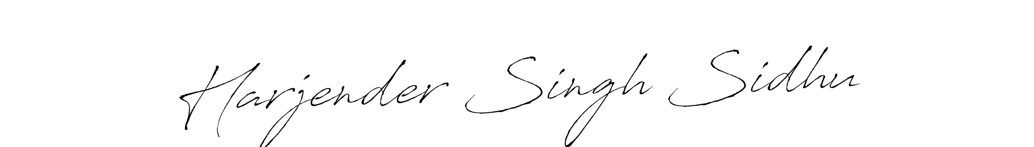 Make a beautiful signature design for name Harjender Singh Sidhu. With this signature (Antro_Vectra) style, you can create a handwritten signature for free. Harjender Singh Sidhu signature style 6 images and pictures png