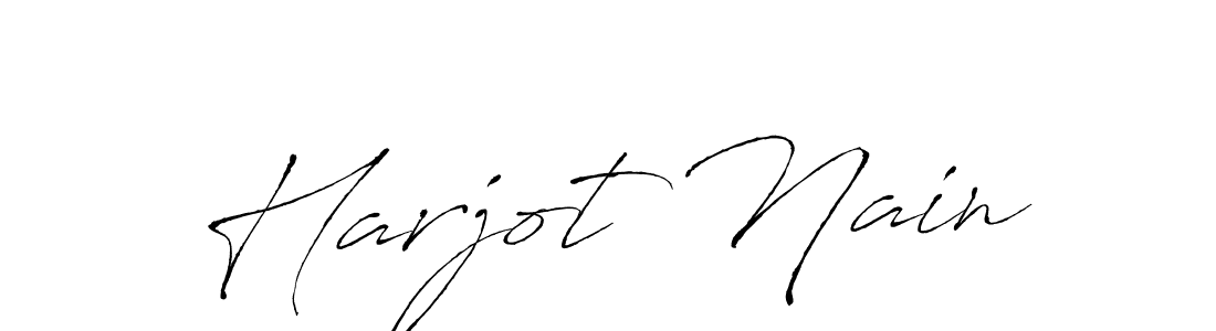 How to make Harjot Nain name signature. Use Antro_Vectra style for creating short signs online. This is the latest handwritten sign. Harjot Nain signature style 6 images and pictures png