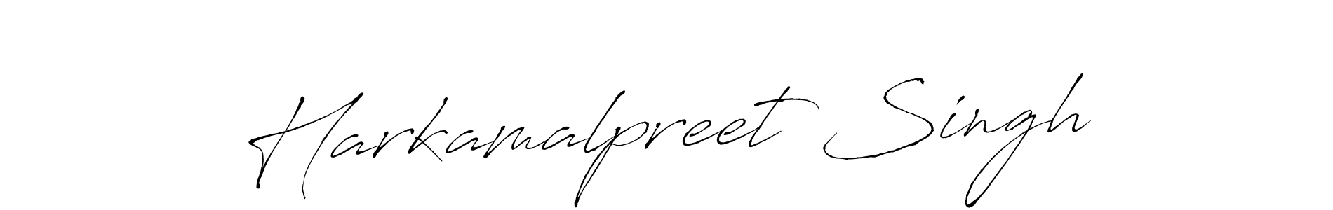 Create a beautiful signature design for name Harkamalpreet Singh. With this signature (Antro_Vectra) fonts, you can make a handwritten signature for free. Harkamalpreet Singh signature style 6 images and pictures png