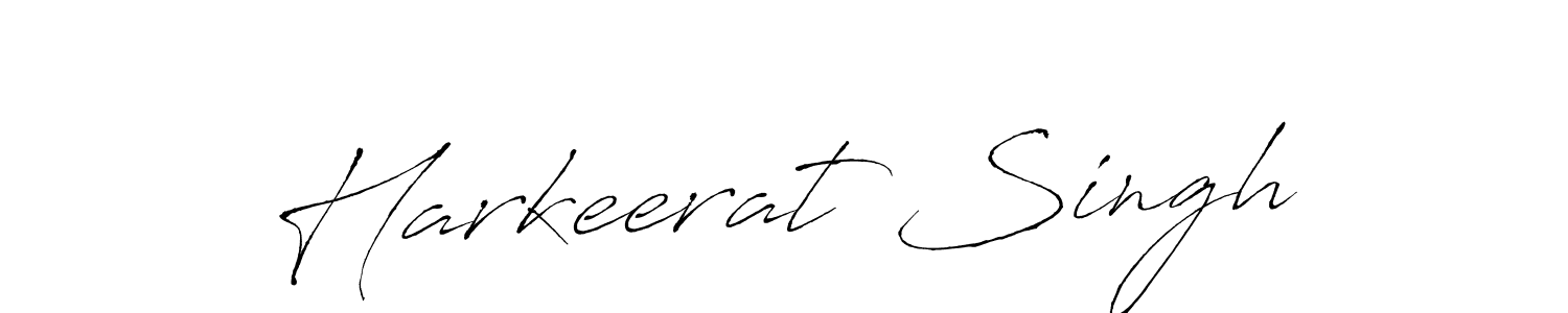 Create a beautiful signature design for name Harkeerat Singh. With this signature (Antro_Vectra) fonts, you can make a handwritten signature for free. Harkeerat Singh signature style 6 images and pictures png