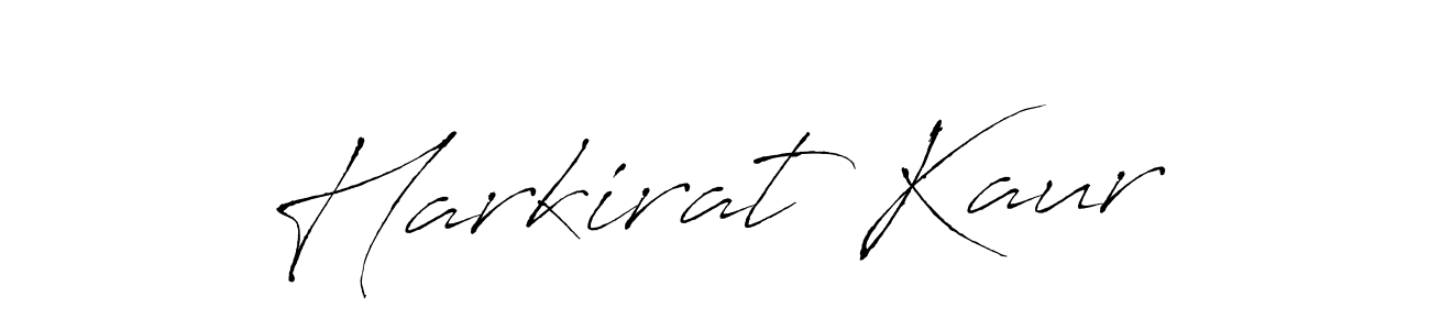 How to make Harkirat Kaur name signature. Use Antro_Vectra style for creating short signs online. This is the latest handwritten sign. Harkirat Kaur signature style 6 images and pictures png