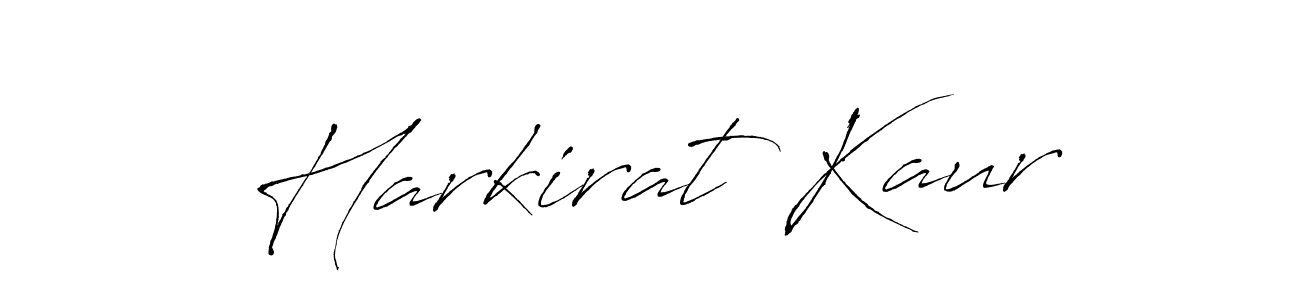 How to make Harkirat Kaur name signature. Use Antro_Vectra style for creating short signs online. This is the latest handwritten sign. Harkirat Kaur signature style 6 images and pictures png