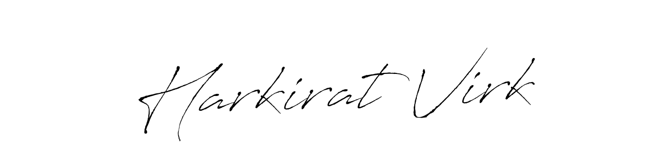 How to make Harkirat Virk name signature. Use Antro_Vectra style for creating short signs online. This is the latest handwritten sign. Harkirat Virk signature style 6 images and pictures png