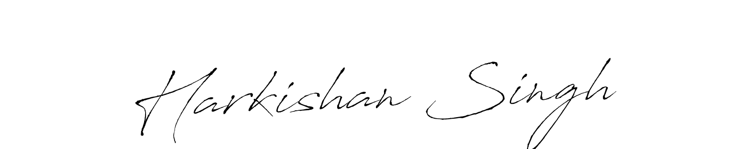 Design your own signature with our free online signature maker. With this signature software, you can create a handwritten (Antro_Vectra) signature for name Harkishan Singh. Harkishan Singh signature style 6 images and pictures png