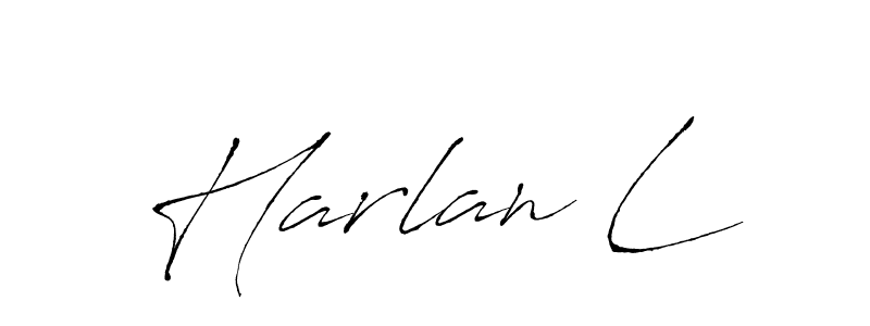 The best way (Antro_Vectra) to make a short signature is to pick only two or three words in your name. The name Harlan L include a total of six letters. For converting this name. Harlan L signature style 6 images and pictures png