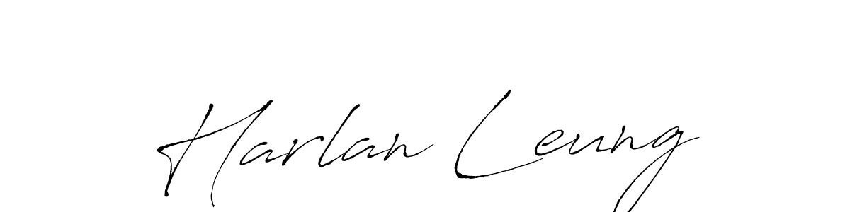 Antro_Vectra is a professional signature style that is perfect for those who want to add a touch of class to their signature. It is also a great choice for those who want to make their signature more unique. Get Harlan Leung name to fancy signature for free. Harlan Leung signature style 6 images and pictures png