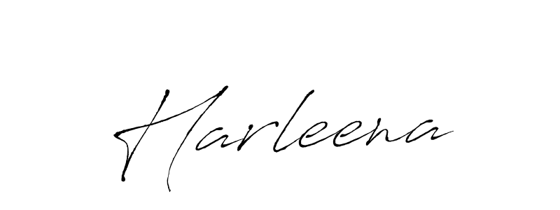 Make a beautiful signature design for name Harleena. With this signature (Antro_Vectra) style, you can create a handwritten signature for free. Harleena signature style 6 images and pictures png