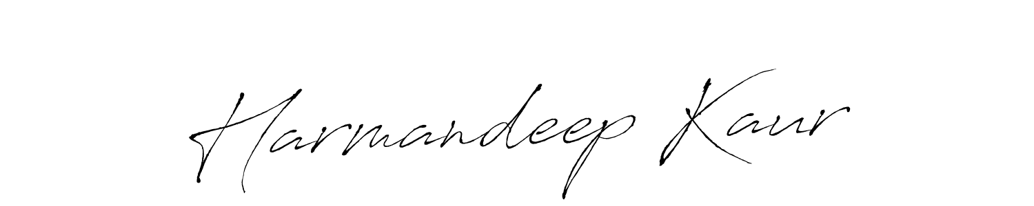 Make a beautiful signature design for name Harmandeep Kaur. With this signature (Antro_Vectra) style, you can create a handwritten signature for free. Harmandeep Kaur signature style 6 images and pictures png