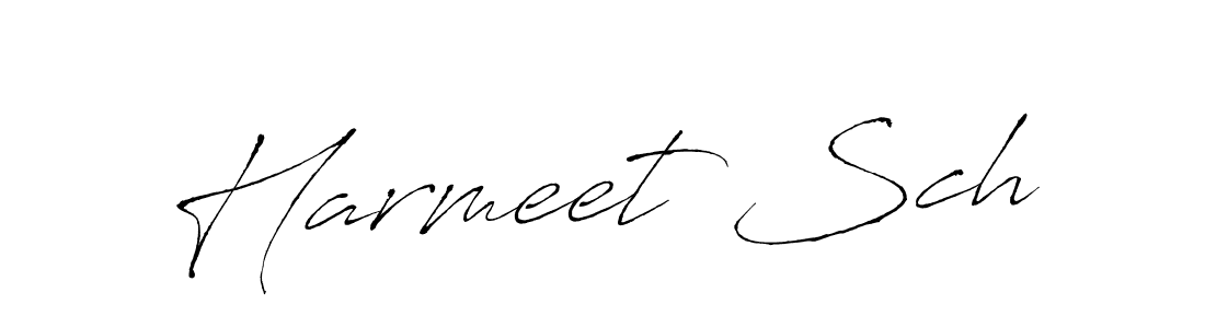 This is the best signature style for the Harmeet Sch name. Also you like these signature font (Antro_Vectra). Mix name signature. Harmeet Sch signature style 6 images and pictures png