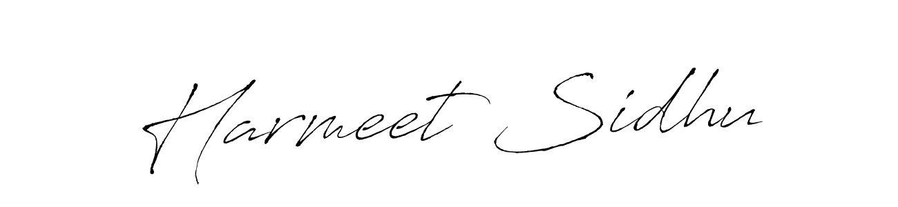 Create a beautiful signature design for name Harmeet Sidhu. With this signature (Antro_Vectra) fonts, you can make a handwritten signature for free. Harmeet Sidhu signature style 6 images and pictures png