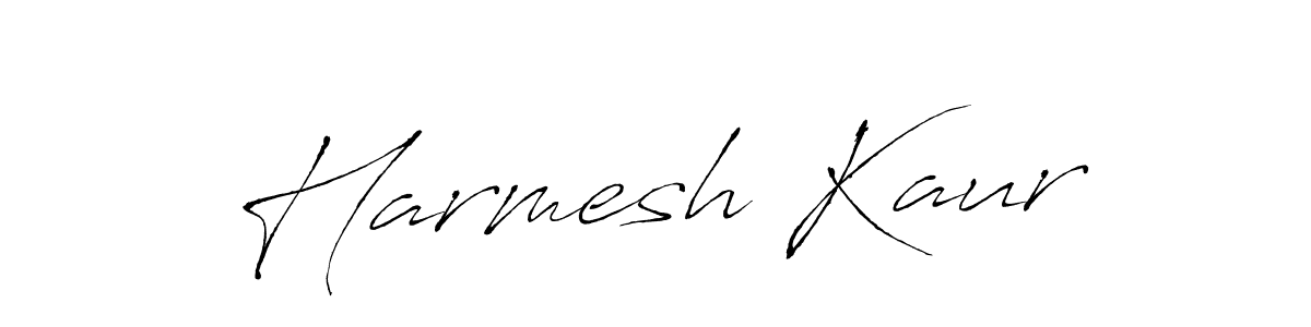 Create a beautiful signature design for name Harmesh Kaur. With this signature (Antro_Vectra) fonts, you can make a handwritten signature for free. Harmesh Kaur signature style 6 images and pictures png