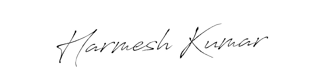 How to make Harmesh Kumar name signature. Use Antro_Vectra style for creating short signs online. This is the latest handwritten sign. Harmesh Kumar signature style 6 images and pictures png