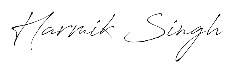 Achieve flawless digital penmanship with Harmik Singh name in Antro_Vectra font. The perfect tool for creating online signatures. Harmik Singh signature style 6 images and pictures png