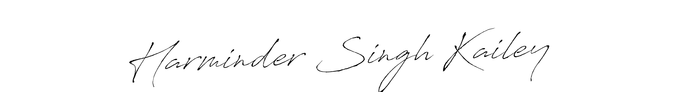 Use a signature maker to create a handwritten signature online. With this signature software, you can design (Antro_Vectra) your own signature for name Harminder Singh Kailey. Harminder Singh Kailey signature style 6 images and pictures png