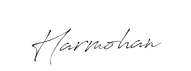 Make a beautiful signature design for name Harmohan. With this signature (Antro_Vectra) style, you can create a handwritten signature for free. Harmohan signature style 6 images and pictures png